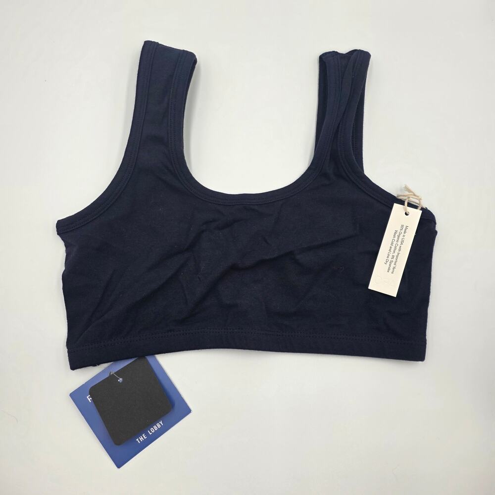 ARQ Full Coverage Cotton Bra in Navy Size L